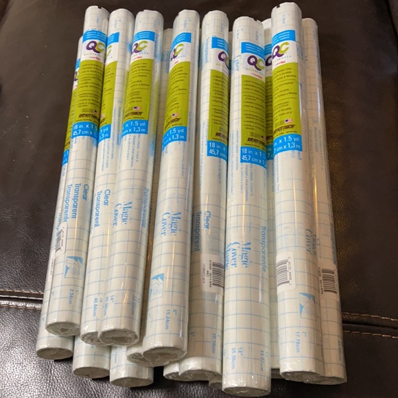 15 clear, transfer paper for vinyl placement or shelf & drawer liner cricut - Picture 2 of 2